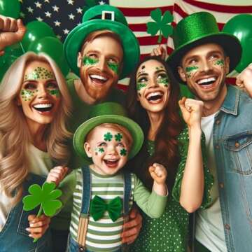 MEICOLY Green Face Glitter Stick,St Patricks Day Accessories,Irish St Patricks Day Outfit for Women,...