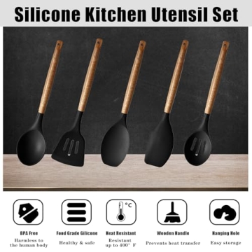 Premium Non-Stick Silicone Kitchen Utensils Set