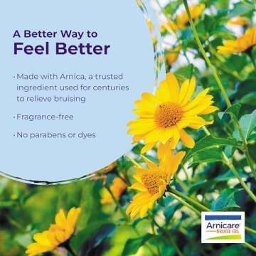 Boiron Arnicare Bruise Gel for Pain Relief from Bruising and Swelling or Discoloration from Injury - 1.5 oz