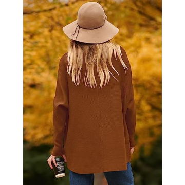 Stylish ANRABESS Oversized Turtleneck Sweater for Fall