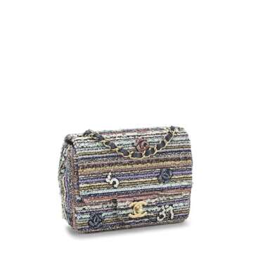 Chanel Pre-Loved Multicolor Sequin Half Flap Mini Bag - Luxury Elegance