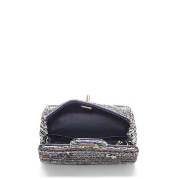 Chanel Multicolor Sequin Half Flap Mini Bag