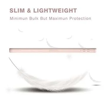 Dwopar for iPad Pro 11 Inch Case 4th Generation 2022/ 3rd Generation 2021/ 2nd Generation 2020,Smart Trifold Cover, Slim Soft TPU Back,Auto Wake/Sleep, Protective Cover with Pencil Holder.(Pink)