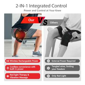 ROMISA Red Light Therapy Knee Brace for Pain Relief