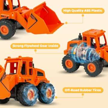 Beestech Construction Toys for Kids - Friction Powered Fun