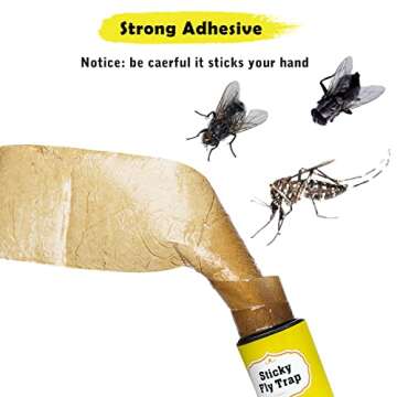 Stingmon 40 Pack Sticky Fly Trap - Effective Fly Control for Home and Garden