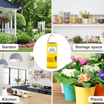 Stingmon 40 Pack Sticky Fly Trap for Indoors and Outdoors