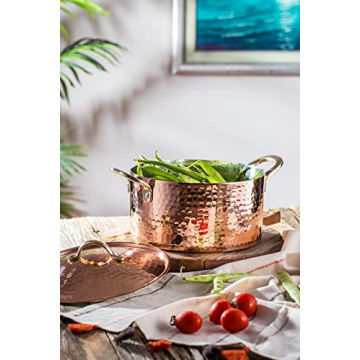 DEMMEX Copper Soup Pot - Handmade and Stylish Cookware