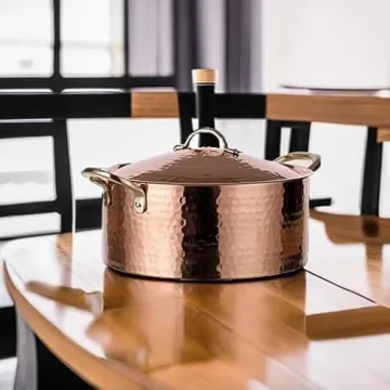 DEMMEX Copper Soup Pot - Handmade and Stylish Cookware