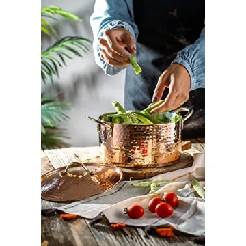 DEMMEX Copper Soup Pot - Handmade and Stylish Cookware