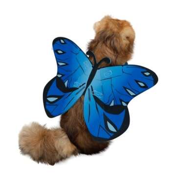 Butterfly Costume for Dog Cat,Butterfly Wings Costume for Small Medium Large Dogs Cats,Dog Costume f...