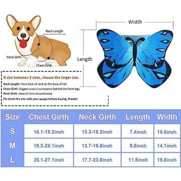 Butterfly Costume for Dog Cat,Butterfly Wings Costume for Small Medium Large Dogs Cats,Dog Costume for Halloween