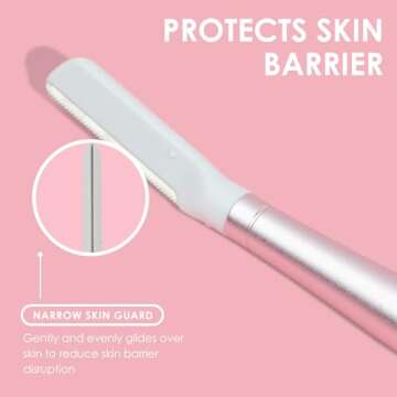 JAPONESQUE - SKINTherapy Dermaplaning Facial Razors - Two Blade Sizes with Interchangeable Handle, Eyebrow Razor, Ultra Sharp Japanese Blades, For Hair Removal, Multipurpose Exfoliating