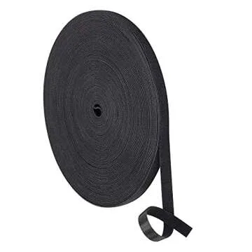Xnakko Double Sided Hook and Loop Fastening Tape - Reusable Cable Ties 25Yard