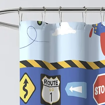 Dream Factory Kids Shower Curtain 72x72 inch in Vibrant Colors