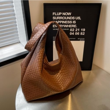 Stylish Ann Bully Woven Leather Shoulder Bag for Women