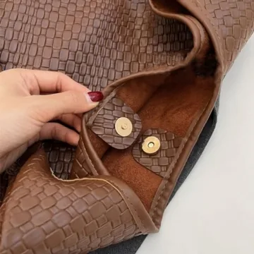 Stylish Ann Bully Woven Leather Shoulder Bag for Women