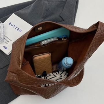 Stylish Ann Bully Woven Leather Shoulder Bag for Women