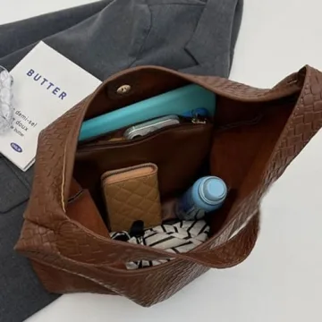 Stylish Ann Bully Woven Leather Shoulder Bag for Women