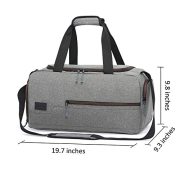 MarsBro Water Resistant Gym Duffel Bag with Shoe Compartment