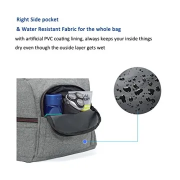 MarsBro Water Resistant Gym Duffel Bag with Shoe Compartment