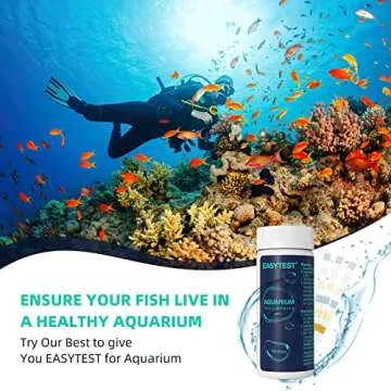 EASYTEST 6 IN 1 Aquarium Test Strips for Water Quality