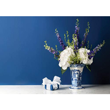 Portmeirion Blue Italian Hexagonal Vase for Home Decor