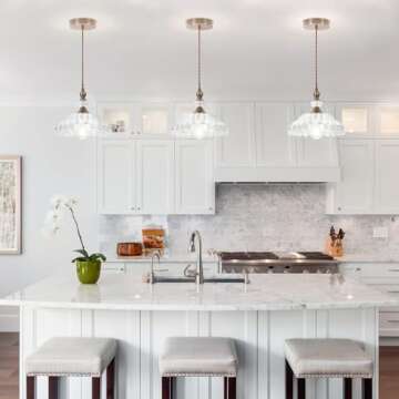 CWarmozy Vintage Pendant Light Fixture for Kitchen Island