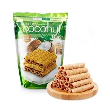 Tropical Fields Crispy Coconut Rolls - Gluten Free Delight