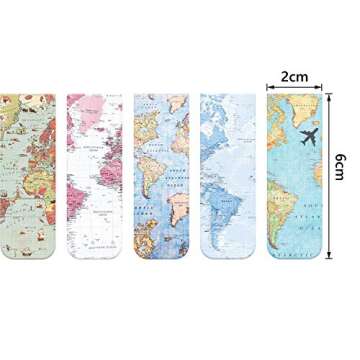 Chinco 10 Pieces Magnetic Bookmarks Magnet Page Markers Assorted Book Markers Set for Students Readi...