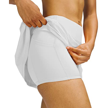 Stylish MEIVSO Women's Pleated Tennis Skirt with Pockets