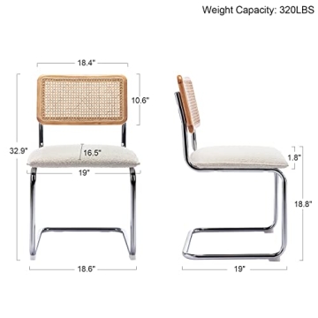 ONEVOG Upholstered Boucle Dining Chairs for Style and Comfort