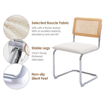 ONEVOG Upholstered Boucle Dining Chairs for Style and Comfort