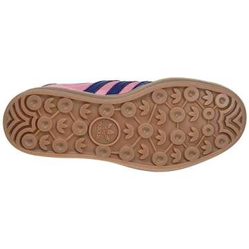 adidas Gazelle Bold Women's Shoes, Pink Glow/Victory Blue/Gum, Size 5