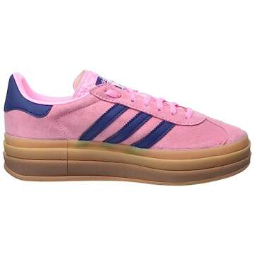 adidas Gazelle Bold Women's Shoes, Pink Glow/Victory Blue/Gum, Size 5