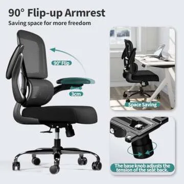 Ergonomic TRALT Office Chair with Lumbar Support