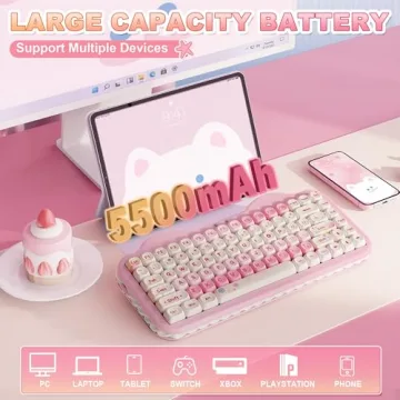 YUNZII C75 Cute Cake Wireless Mechanical Keyboard