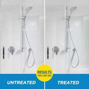 Rain-X 630023 Glass Shower Cleaner Water Repellent - Bathroom cleaner and window cleaner, bathroom cleaning supplies - Protects Glass Shower And Doors From Soap Residue And Hard Water, 16 Fl. Oz.