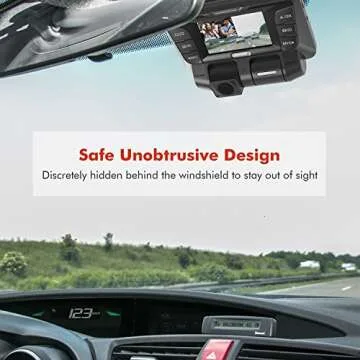 PRUVEEO Dash Cam with Night Vision and 64GB Card