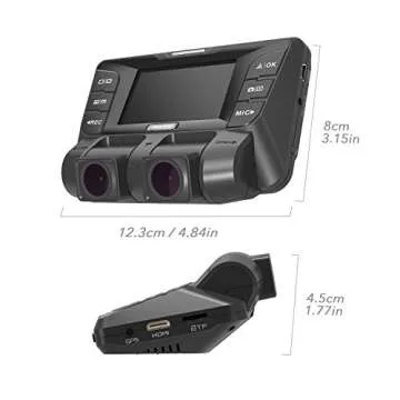 PRUVEEO Dash Cam with Night Vision and 64GB Card