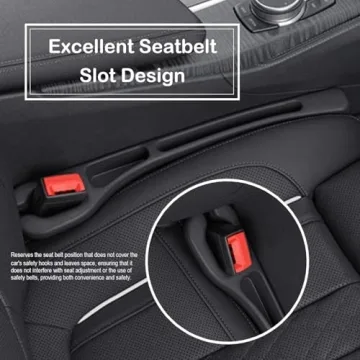 Enhance Your Drive with Car Seat Gap Filler 2 Pack for Smooth Storage Organization