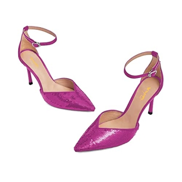 Stylish XYD Women's Stiletto Ankle Strap Heels for Parties
