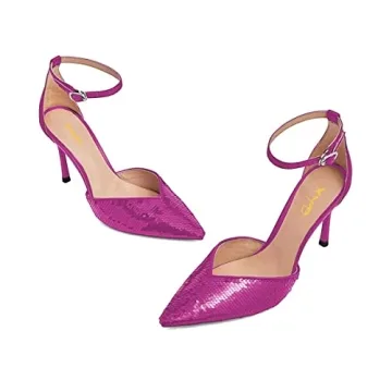 Stylish XYD Women's Stiletto Ankle Strap Heels for Parties