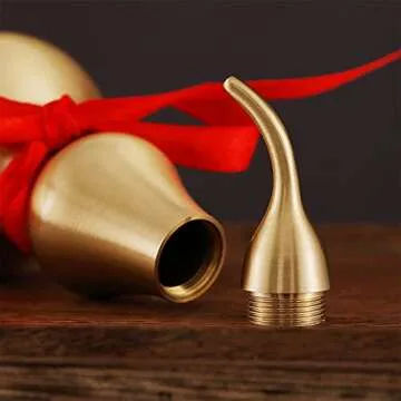 PAKUNDAS Feng Shui Decor Statue: Wu Lou Brass Gourd Charm