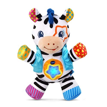 VTech Lights and Stripes Zebra - Engaging Musical Plush Toy