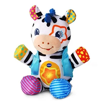 VTech Lights and Stripes Zebra - Engaging Musical Plush Toy