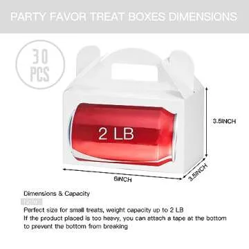 MOORAY Treat Boxes for Parties and Gifts - 30 Pack