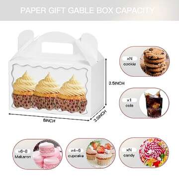 MOORAY Treat Boxes for Parties and Gifts - 30 Pack