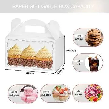 MOORAY Treat Boxes for Parties and Gifts - 30 Pack