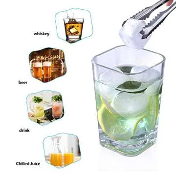 PINSUKO Reusable Plastic Ice Cubes - Pack of 20 White
